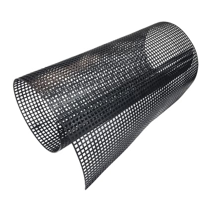 Embroidery Canvas Mesh Plastic Sheets 17x19.5 Inch (1 Sheet) Hole 4x4mm For Bag Purse Bottom Side Padding Rectangle Black For Cross Stitching Knitting-1 Sheet