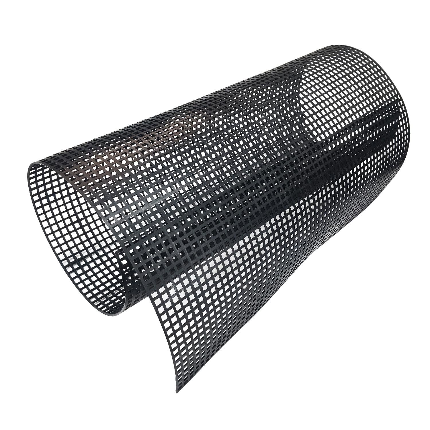 Embroidery Canvas Mesh Plastic Sheets 17x19.5 Inch (1 Sheet) Hole 4x4mm For Bag Purse Bottom Side Padding Rectangle Black For Cross Stitching Knitting-1 Sheet