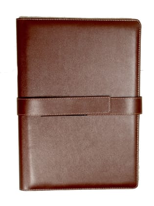 Sukeshcraft Army DakFolder With Loop Brown Lamba
