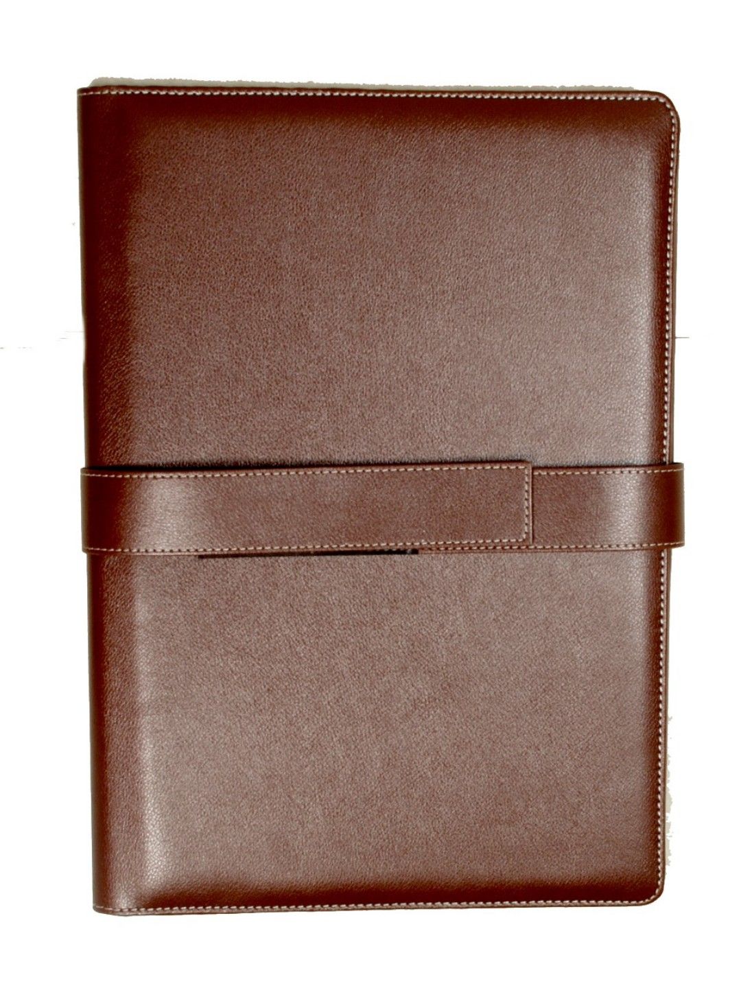 Sukeshcraft Army DakFolder With Loop Brown Lamba