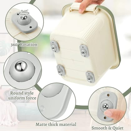 360° Adhesive Mini Swivel Wheels-Pack of 8 @ ₹699