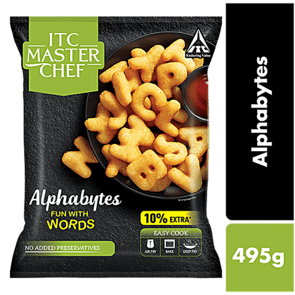 ITC Master Chef Alphabytes - Veg Frozen Snack, Ready To Cook, 495 g Pouch