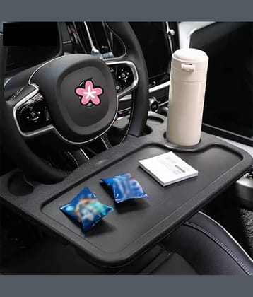 Food Tray for Steering Wheel Black