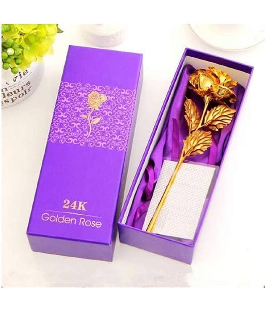 GILOL Rose Gold Artificial Flowers - Pack of 1