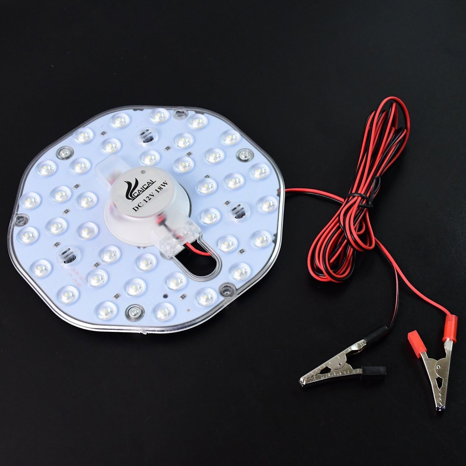 High Brightness 12V 18W Round LED Light Module with Clip Wires_assorted colour