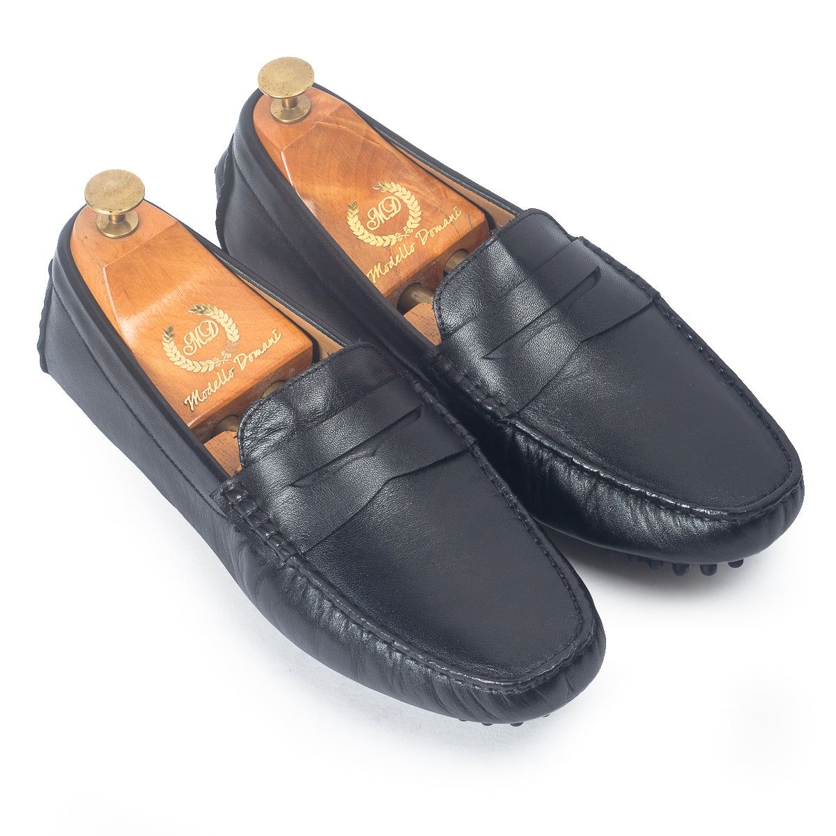 Gommino Leather Penny Loafers (Black)-EU 41 / UK 7 / Black