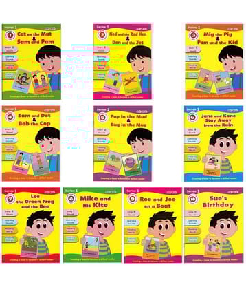 Jolly Kids Story Time Phonics Book Series 1 (Set of 10)