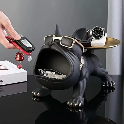 Swiss Bulldog Storage Tray Holder-Black