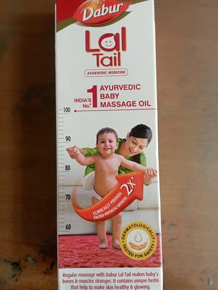 Dabur lal tail ayurvedic baby massage oil