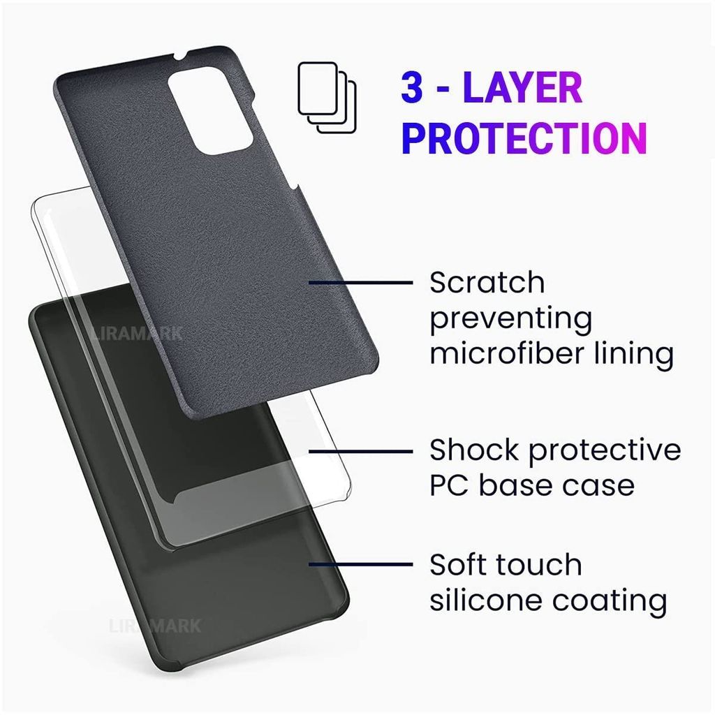LIRAMARK Liquid Silicone Soft Back Cover Case for Samsung Galaxy S20 Ultra / S20 Ultra 5G
