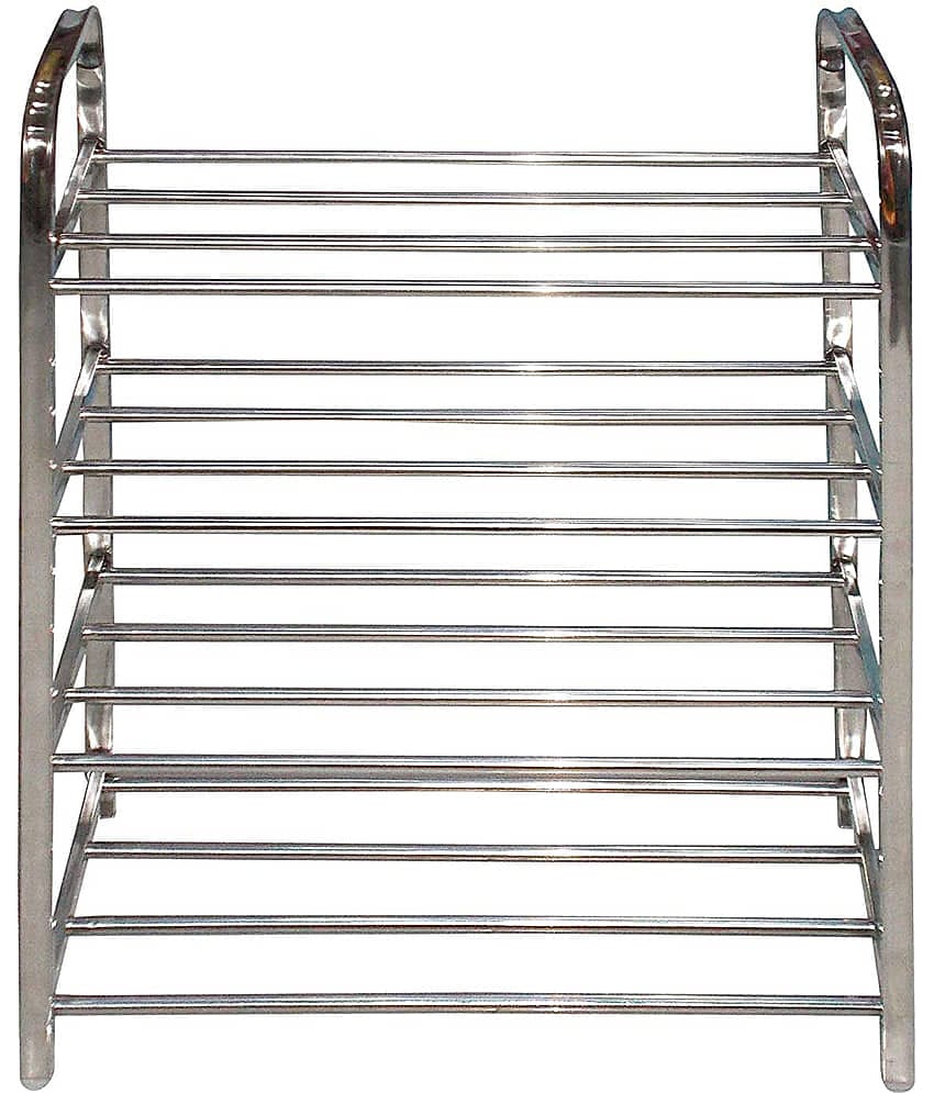 52dealz Stainless Steel 4 Tier Shoe Rack