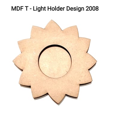 Brand Zero MDF Tea Light Holder Double Layer - Design BZMDFTEALHDDL2008