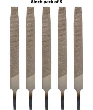 Flat Engineer's File Tool 8Inch (200mm) (Pack Of 5) File & Rasp Flat