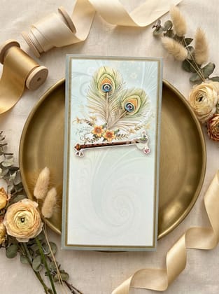 The Vrindavan Melody Envelope – Traditional Festive Money Envelope for Shagun & Celebrations