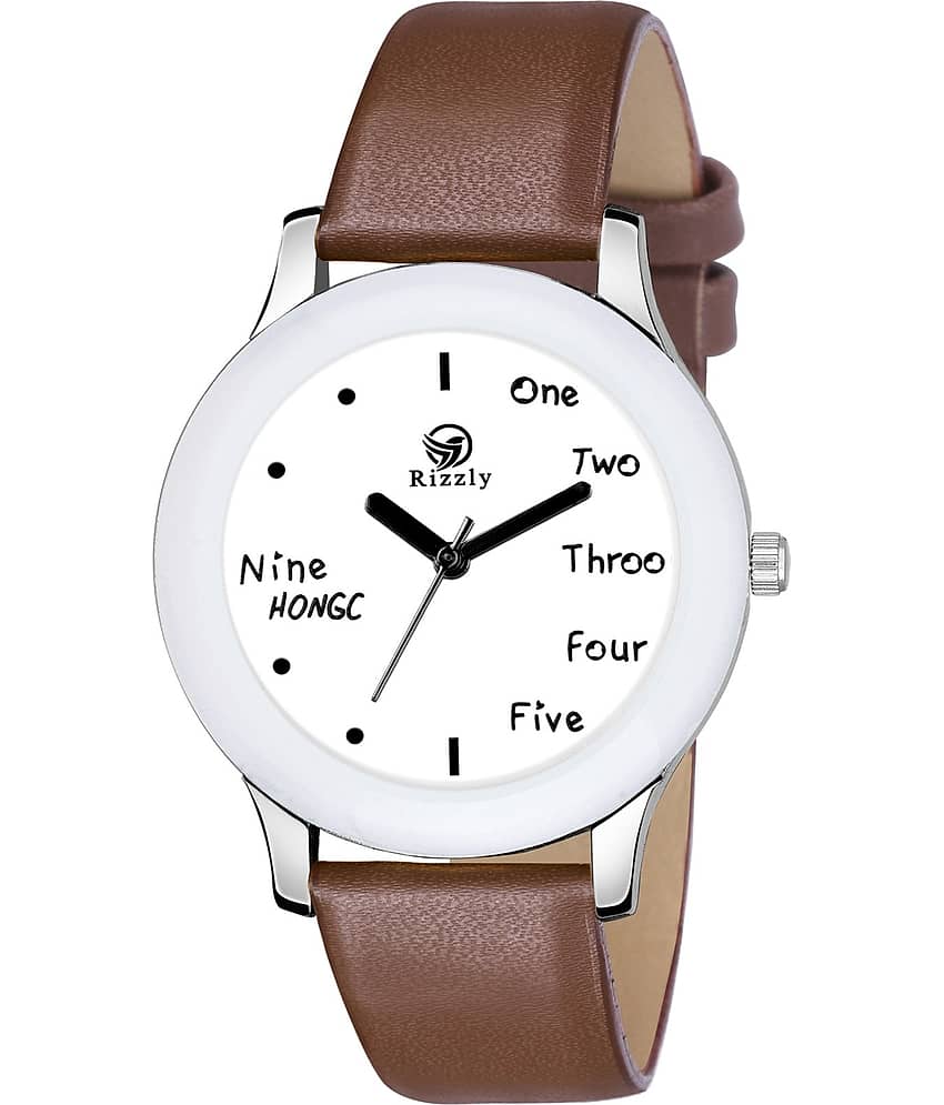 Septem Brown Leather Analog Men's Watch