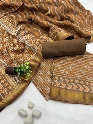 Maheshwari Silk Suit Set