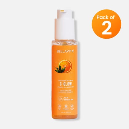 C-Glow Vitamin C Face Wash - 2 x 100ml 