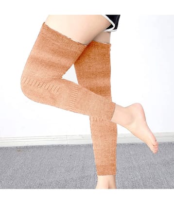 Infispace Pack of 1 Woollen Women's Solid Leg Warmer ( Black )