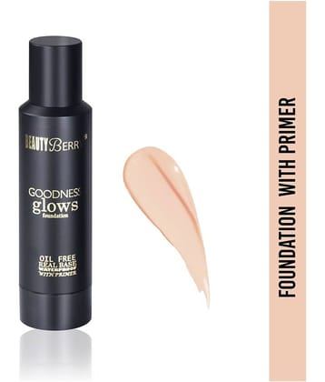 Beauty Berry Goodness Glows Cream Foundation Real Base Water Proof Primer Medium 50g (Shade - 03)