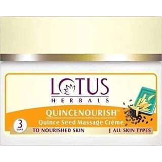 Lotus Herbals Quincenourish Quince Seed Massage Cream  Nourishes Skin  For All Skin Types  50g