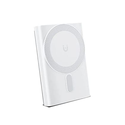 Intex Strong Nova QCPD 10K Poly 10000mAh Wireless Power Bank with 22.5W Fast Charging, 15W Wireless Charging, Type-C Input Output, Built-in Stand, LED Indicators (White)