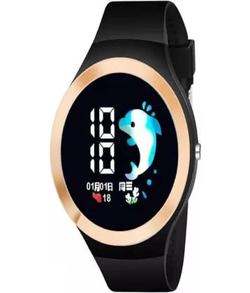 Renaissance Traders - Black Silicon Digital Men's Watch