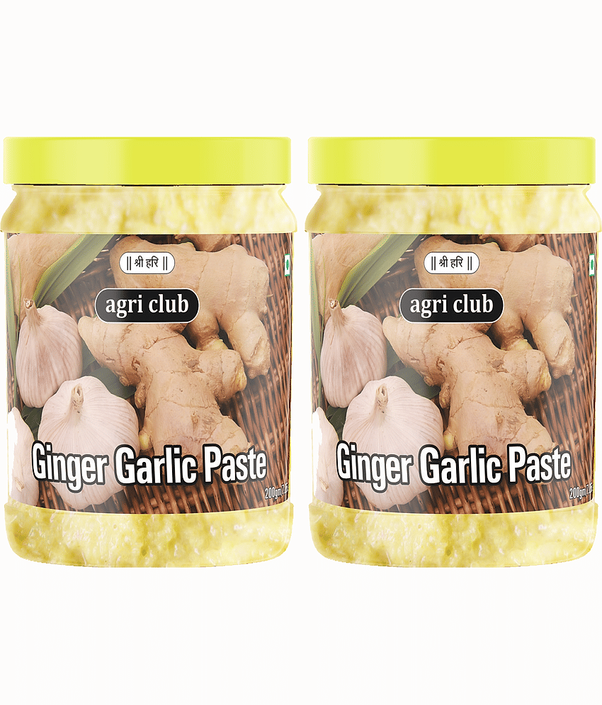 AGRI CLUB Ginger Garlic Paste 400 gm(Pack of 2 x 200 gms)