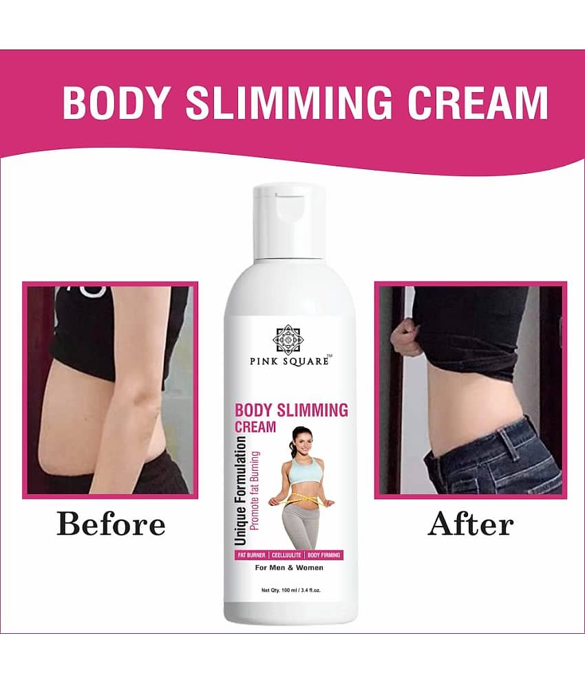 pink square Fat Burn Cream Fat Loss Body Lotion Shaping & Firming Cream 100 mL