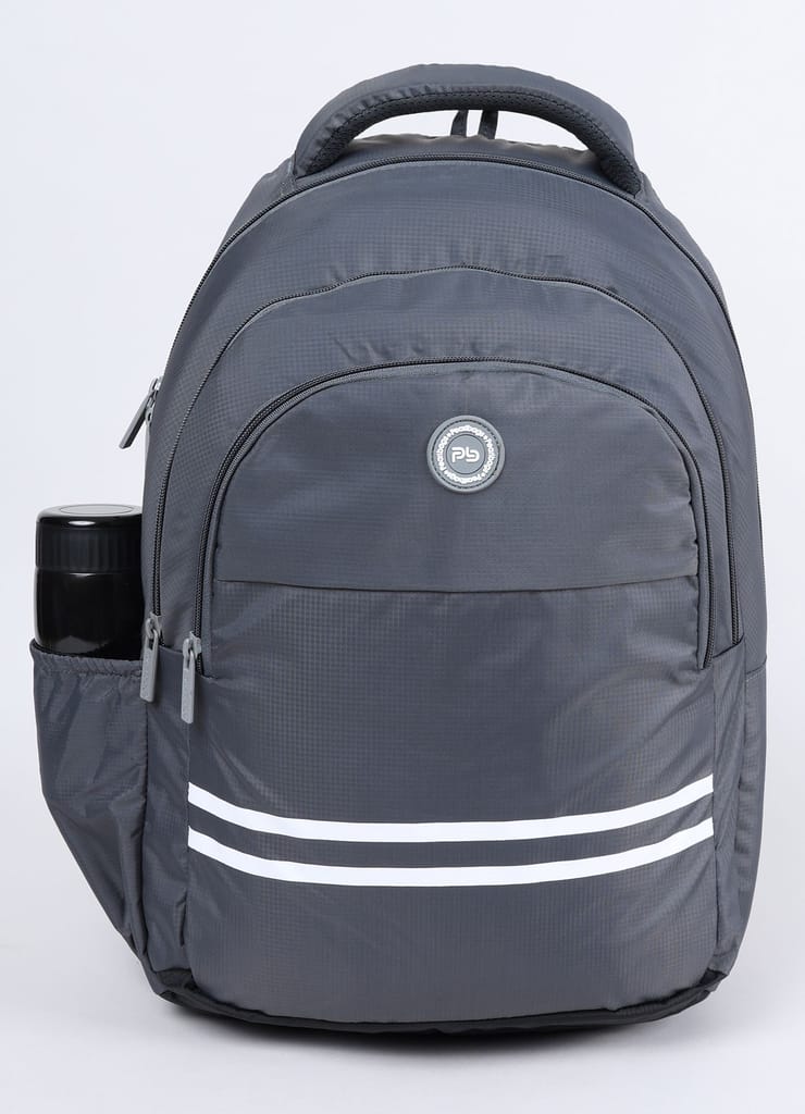 PB Pearlbags FLAUNT 25L Solid Casual Backpack,3 Compartment,Premium Fabric,Water Resistant Anti Theft,School & College Bag for Boys and Girls,Office & Travel Bag for Men and Women,48X31X17 Cms