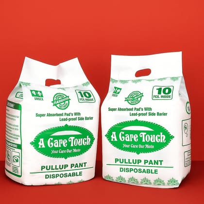 A Care Touch Adult Diapers for Men & Women ? Super Absorbent, Leakproof Incontinence Briefs, Soft & Comfortable, L-XL Size, 2-Pack 10 Piece in one pack, Ideal for Overnight Protection, Skin-Friendly