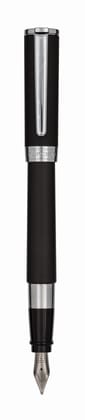 Aurora TU Resin Black with Chrome Trims Fountain Pen-EF
