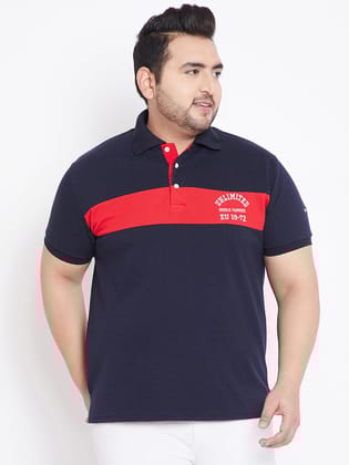 Men Plus Size Fraser Solid Polo Tshirt - 5XL