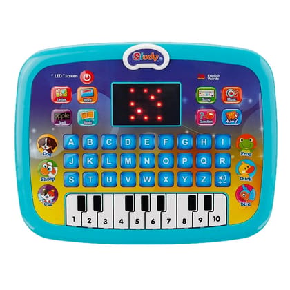 Braintastic Kids Learning Laptop Toy with LED Screen & Music | Educational Computer Piano Tablet for Toddlers | Fun Activity & Learning Toy for Boys & Girls (Computer Laptop with Piano)