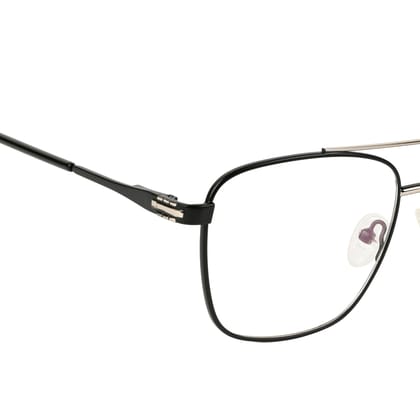 TERRY & CO | Zero Power Blue Cut Eyeglasses | Metal Frame | Medium Size | Anti-Reflective, UV Protection, Lightweight | Spring Hinges | Unisex