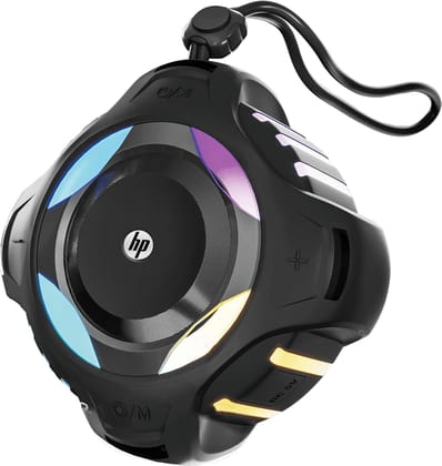HP S300 Wireless Speaker with Stereo Sound, USB & Bluetooth Connectivity, Easy charging, More listening - Black