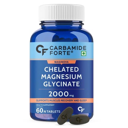 Carbamide Forte Chelated Magnesium Glycinate | 60 Veg Tablets