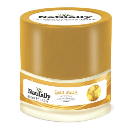 Natually Gold Mask | Skin Brightening For Clear Glowing Skin | 350g