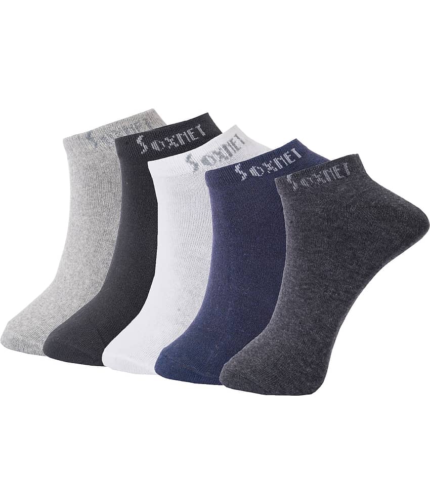 PENYAN Cotton Casual Low Cut Socks Pack of 3