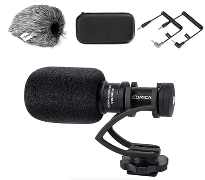 (Refurbished) Comica CVM-VM10II - Micro Cardioid Condenser Shotgun Video Microphone (Black)