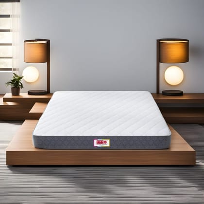 Usha Shriram Rizewell Silky Soft with NPSS Tech. 6 inch Queen Pocket Spring Mattress (L x W: 72 inch x 60 inch)