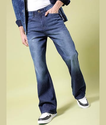 The Indian Garage Co. Bootcut Men's Jeans - Navy Blue ( Pack of 1 )