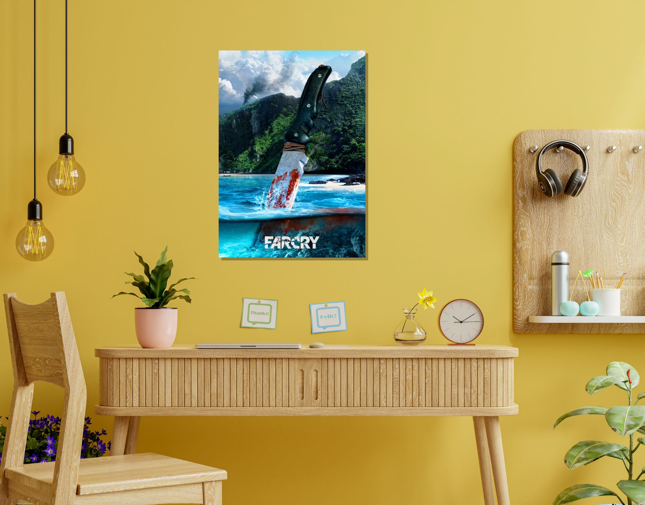 "FARCRY GAMING"- Shiny & Sturdy Metallic Poster  Art That Pops & Sticks (Literally!)-A3