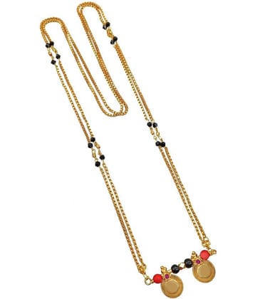 SHANKH-KRIVA - Golden Mangalsutra ( Pack of 1 )