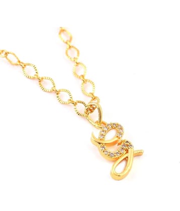 Jewar Mandi - Golden Pendant ( Pack of 1 )