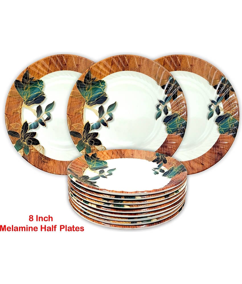 Inpro 12 Pcs Melamine Multi Color Half Plate