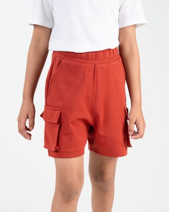 Cotton Rich Cargo Shorts-4-5 Y / Muddy Brown