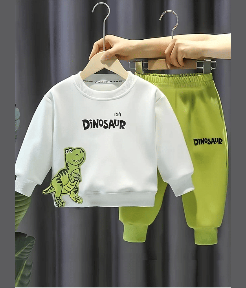 VELION Pack of 1 Baby Boys Cotton Blend T-Shirt & Pants Set ( Lime Green )