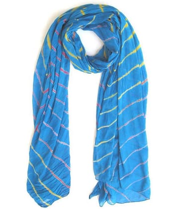 Apratim Blue Chiffon Leheria Dupatta