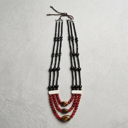 Traditional Garo Multi-Strand Beaded Necklace