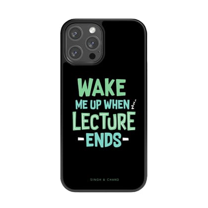 Wake Me Up Glass Phone Case
